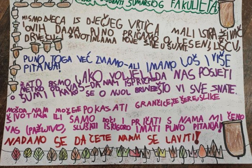 Suradnja s Fakultetom šumarstva i drvne tehnologije